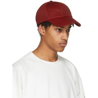 Shop Y-3 Red Logo Trucker Hat