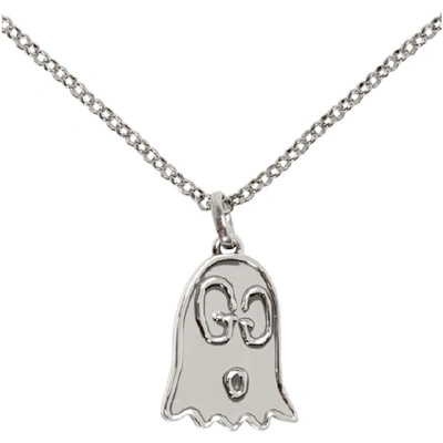 Shop Gucci Silver Ghost Necklace