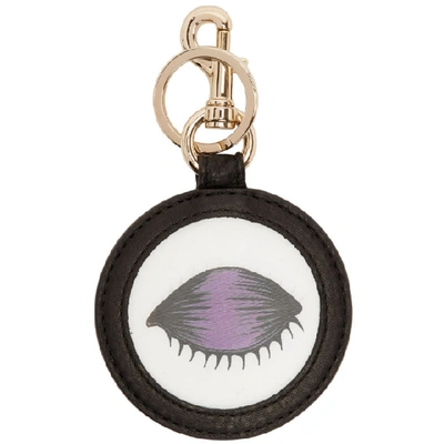 Shop Paul Smith Black Eye Keychain In 79 Black