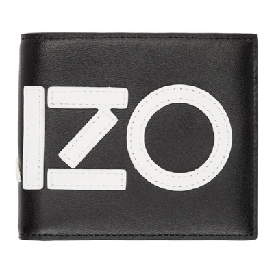 Shop Kenzo Black Logo Wallet In 99black