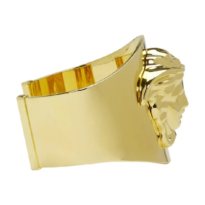 Shop Versace Gold Medusa Cuff Bracelet