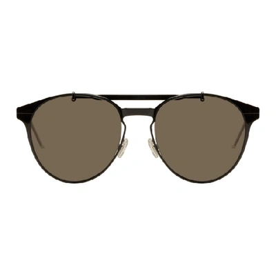 Shop Dior Homme Black  Motion 1 Sunglasses In 807 Black