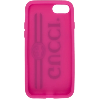Shop Gucci Pink Vintage Logo Iphone 7 Case In 5775 Fuschi