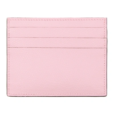 Shop Fendi Pink Logo Card Holder