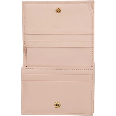 GUCCI PINK SMALL GG MARMONT WALLET