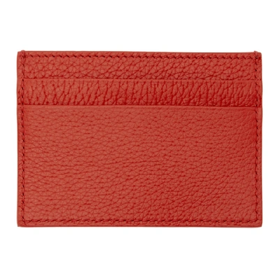 Shop Versace Red Small Medusa Card Holder In D6goh Red/g