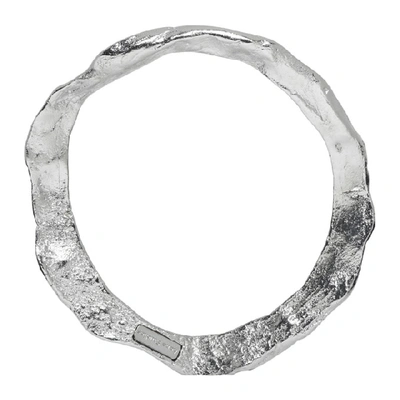 Shop Acne Studios Silver Anika Bangle