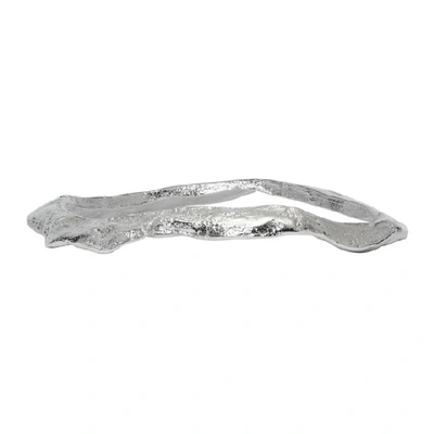 Shop Acne Studios Silver Anika Bangle