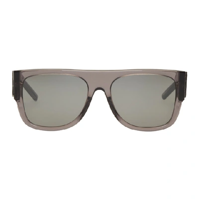Saint Laurent Grey Sl M16 Bold 80s Sunglasses | ModeSens
