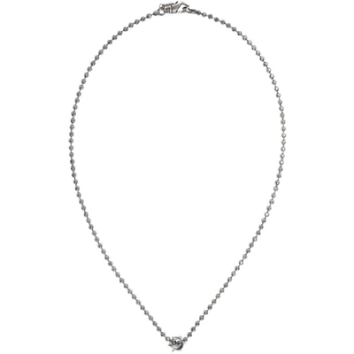 Shop Emanuele Bicocchi Silver Disco Chain Charm Necklace
