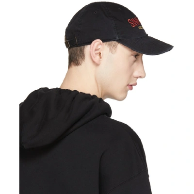 Shop Balenciaga Black Sinners Cap In 1074 - Noir