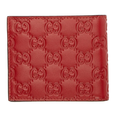 Shop Gucci Red  Signature Wallet