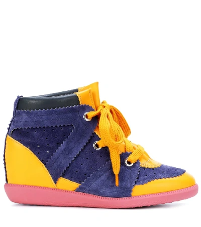 Shop Isabel Marant Wedge-sneakers Betty In Purple