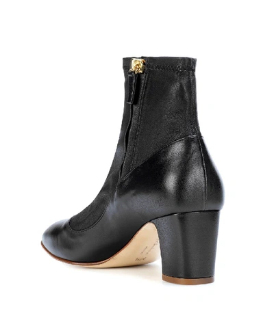 Shop Rupert Sanderson Fernie Leather Ankle Boots In Black