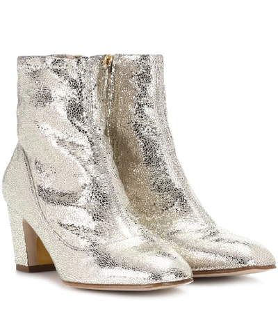 Shop Rupert Sanderson Fernie Leather Ankle Boots In Gold