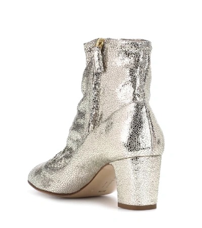 Shop Rupert Sanderson Fernie Leather Ankle Boots In Gold