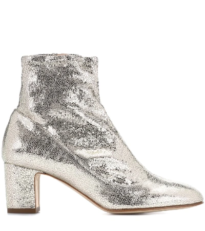 Shop Rupert Sanderson Fernie Leather Ankle Boots In Gold