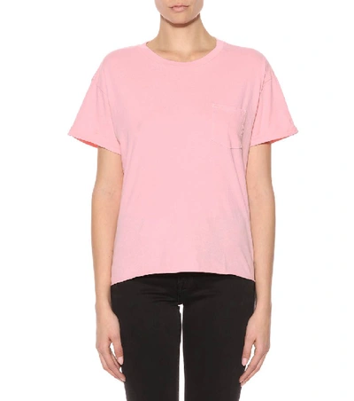 Shop Frame Cotton T-shirt In Pink