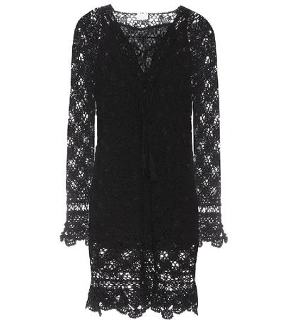 Shop Anna Kosturova Summer Cotton Dress In Black