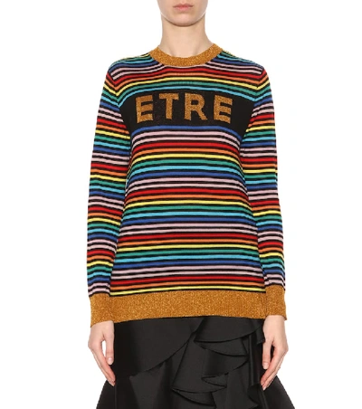 Shop Etre Cecile Etre Merino Wool Striped Sweater In Multicoloured