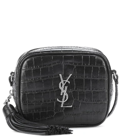 Shop Saint Laurent Monogram Blogger Leather Shoulder Bag In Female