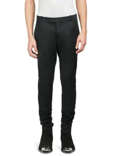 Shop Balmain Classic Cotton Casual Pants In Black
