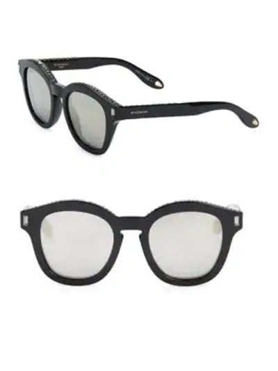 Shop Givenchy 52mm Stud Square Sunglasses In Black