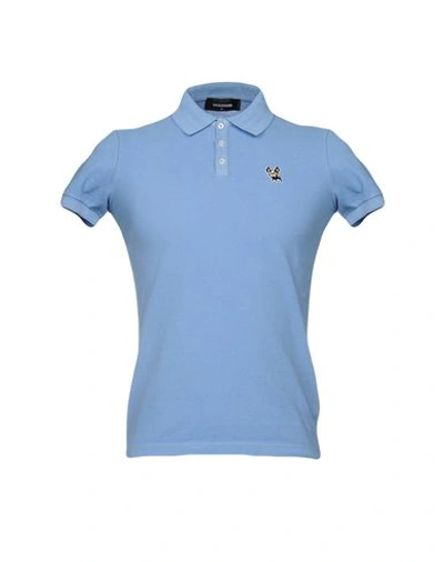 Shop Dsquared2 Polo Shirt In Azure