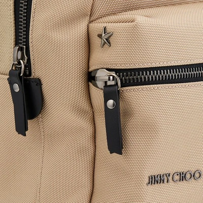Shop Jimmy Choo Reed Chai  Canvas Backpack