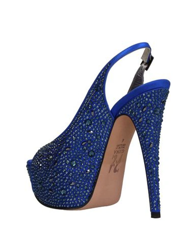 Shop Gina Sandals In Bright Blue