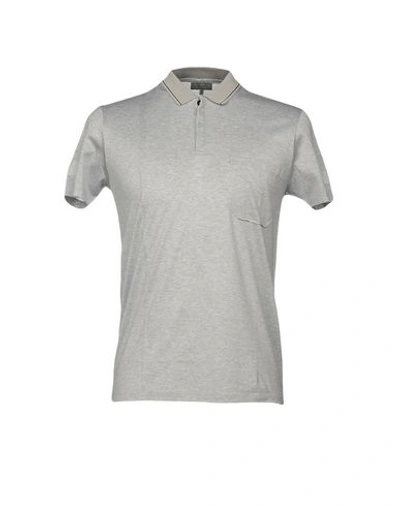 Shop Lanvin Polo Shirt In Light Grey