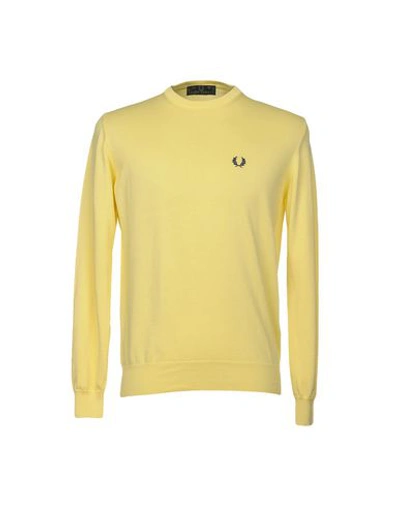 Shop Fred Perry Sweaters In Yellow