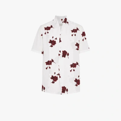 Shop Bed J.w. Ford Rose Print Shirt In White