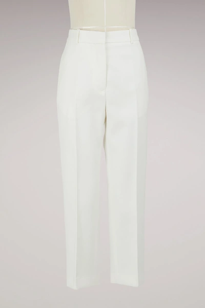 Shop Jil Sander Enzo Trousers In White