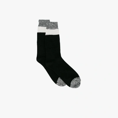 Shop N-a N/a Striped Socks In Black