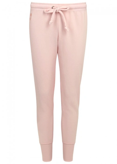 Shop Wildfox Fame Pink Fleece Jogging Trousers In Light Pink