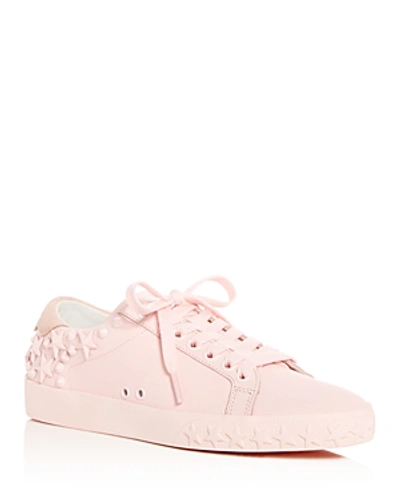 Shop Ash Women's Dazed Embellished Leather Lace Up Sneakers In Cotton Candy Pink
