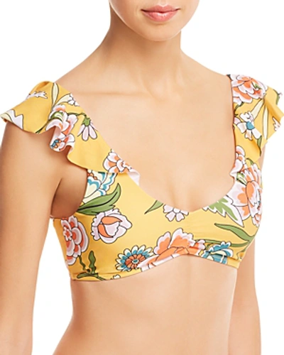 Shop 6 Shore Road By Pooja Palms Bikini Top In Monterry Blooms Honey