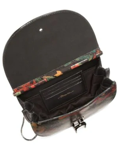 Shop 3.1 Phillip Lim / フィリップ リム Hana Multicolor Leather Chain Saddle Bag In Black Multi