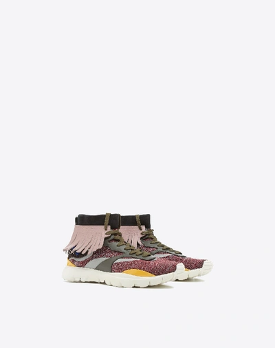 Shop Valentino Heroes Tribe Sneakers In Light Purple
