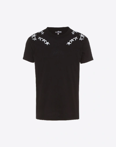 Shop Valentino Zandra Stars T-shirt In Black