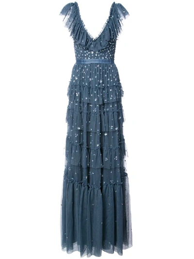 Shop Needle & Thread Embellished Tiered Evening Dress
