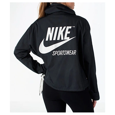 Nike Women's Sportswear Archive Crop Hoodie, Black | ModeSens