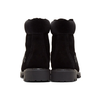 Shop Off-white Black Timberland Edition Velvet Boots In 1000 Black No Color