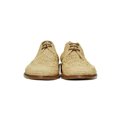 Shop Robert Clergerie Beige Jaly Slip-on Derbys