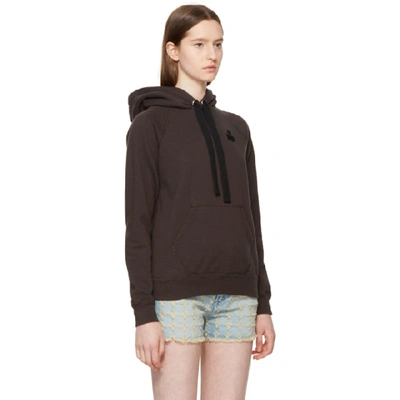 Shop Isabel Marant Étoile Isabel Marant Etoile Black Malibu Hoodie