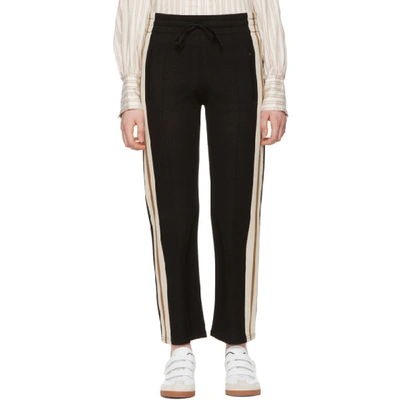 Shop Isabel Marant Étoile Black Dobbs Lounge Pants