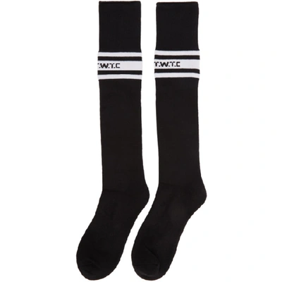 Shop Ktz Black Long Stripes Socks