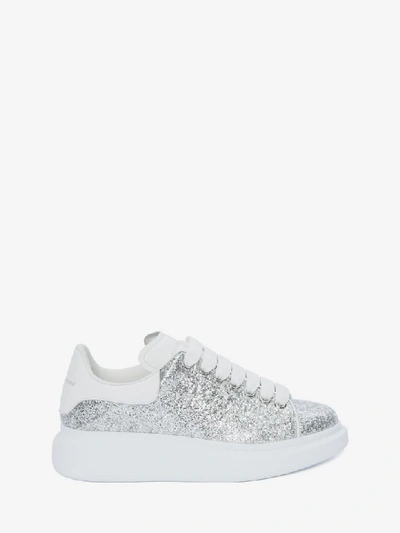 Shop Alexander Mcqueen Oversize-sneakers In Silver/white