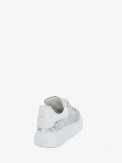 Shop Alexander Mcqueen Oversize-sneakers In Silver/white